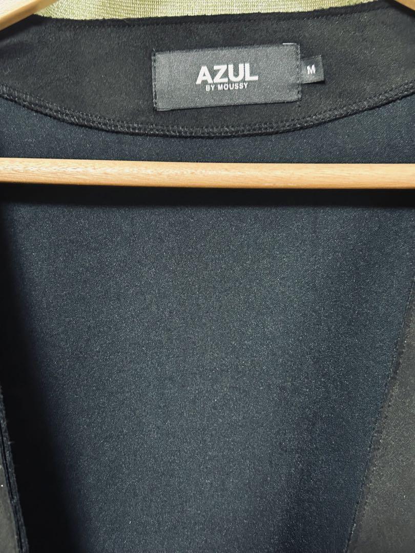 AZUL by MOUSSY ブラック ノーカラージャケット M