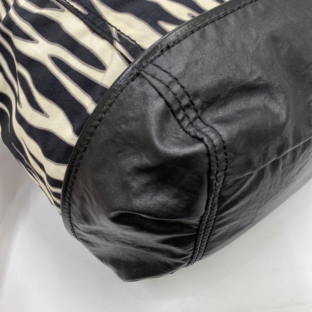 ○8660 良品 Kipling キプリング トートバッグ 2way ゼブラ柄