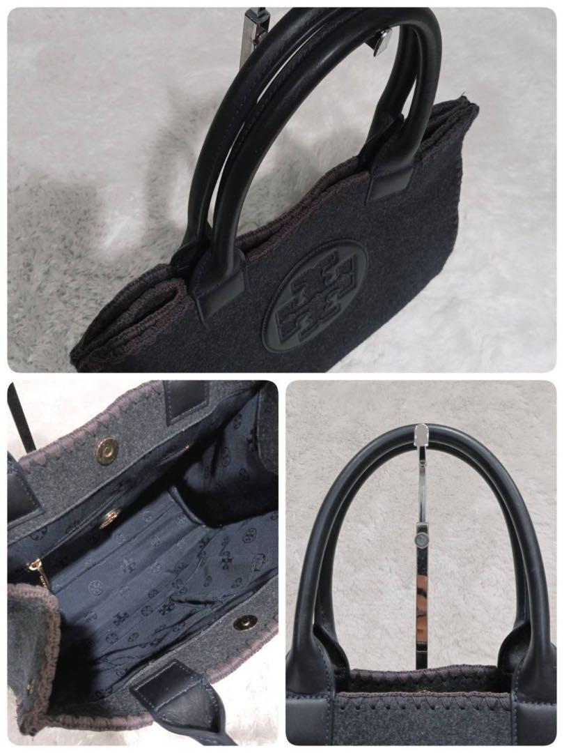 お得なセール情報 トートバッグ BURCH 美品✨TORY フェルト デカロゴ エラ ウール バッグ