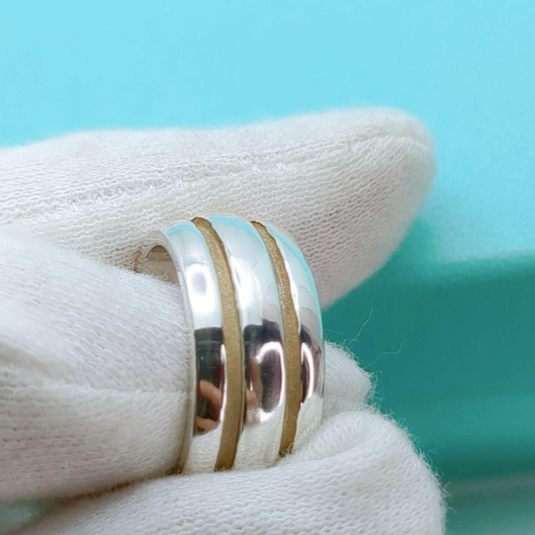ティファニー　グルーブ ド ダブルライン　リング　Ag925　約10号 TIFFANY&Co. Tiffany&Co. ヴィンテージ ティファニー グルーブド