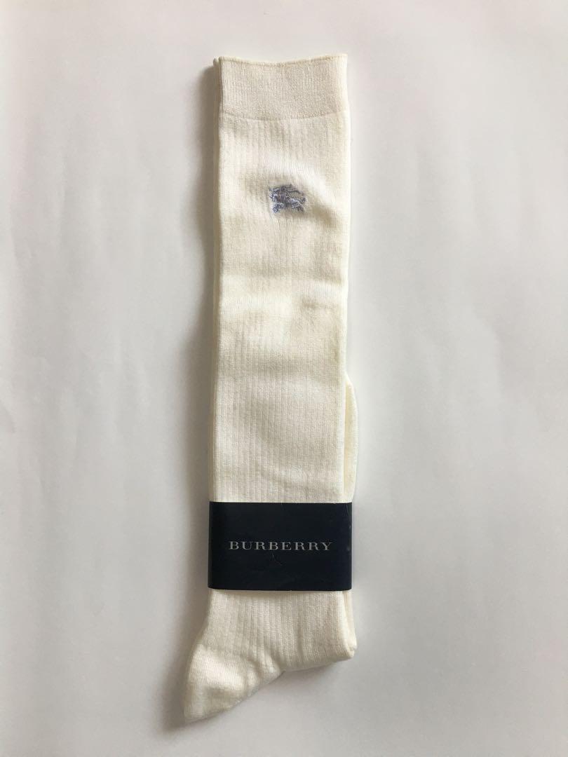 【関税込み】Burberry ホワイト コットンブレンド リブソックス 三越伊勢丹 | burberry/バーバリー通販 | リブ コットンブレンド