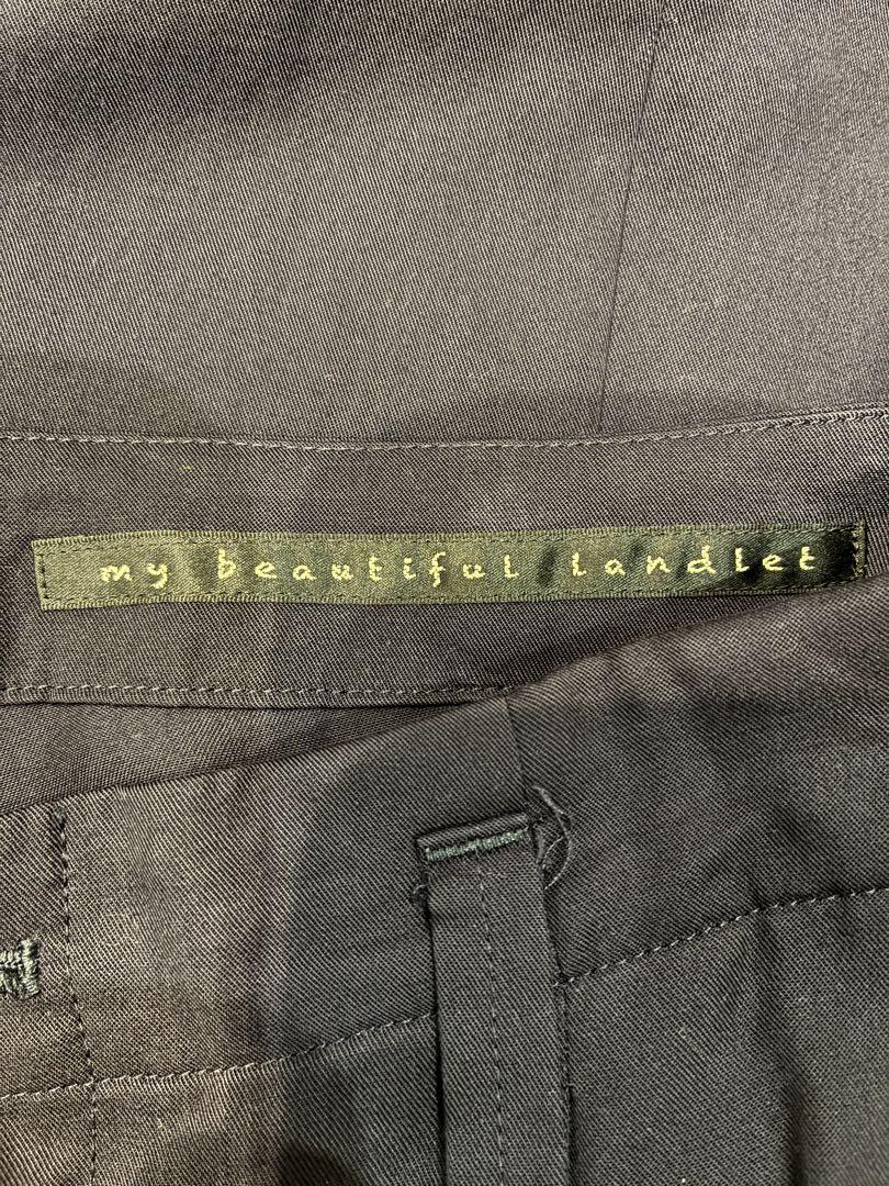 my beautiful landlet クロップドパンツ 18SS my beautiful landlet テンセルクロップドパンツ】 - メルカリ