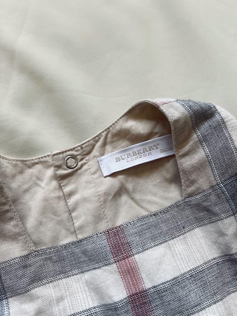Burberry チェック柄 ワンピースパンツ付き - メルカリ