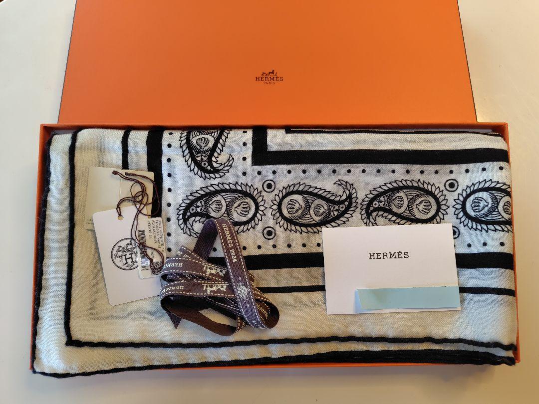 HERMES カシミアシルク　船乗りのタトゥー