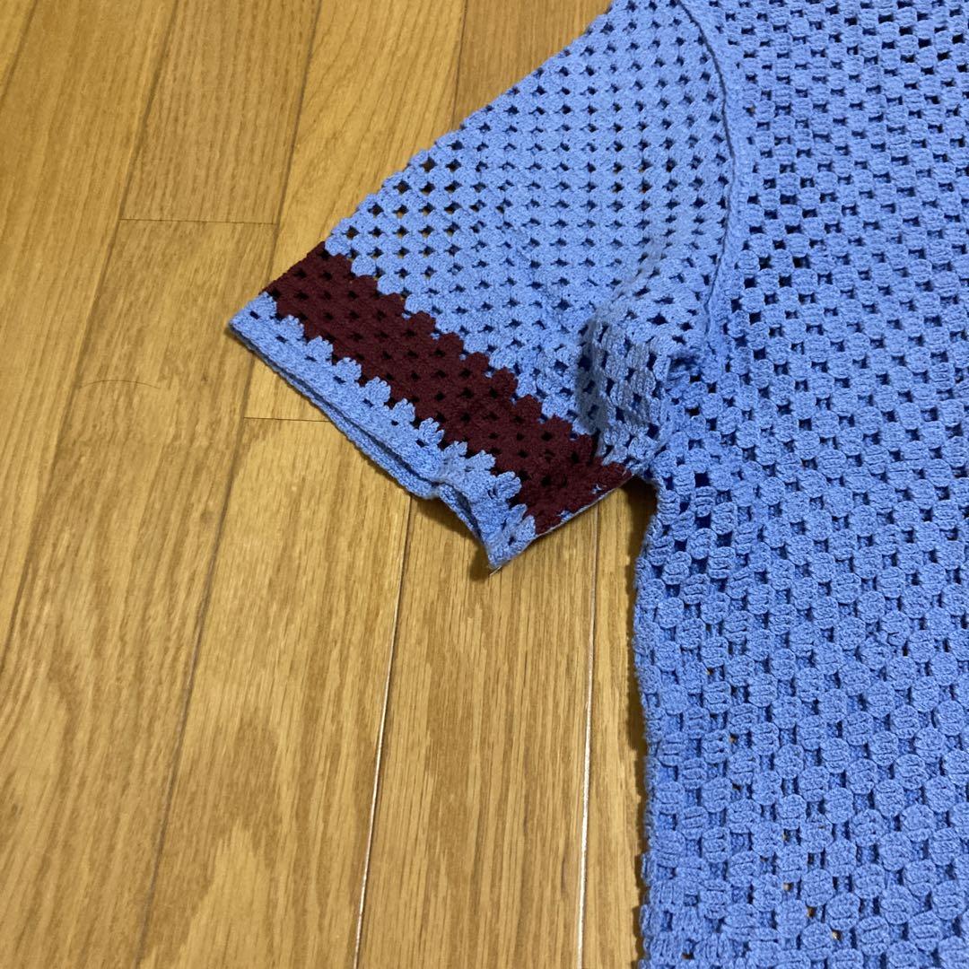 ZARA MAN メンズ クロシェ ニット シャツ - メルカリ