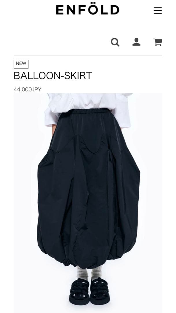 スカート ENFOLD / BALLOON-SKIRT