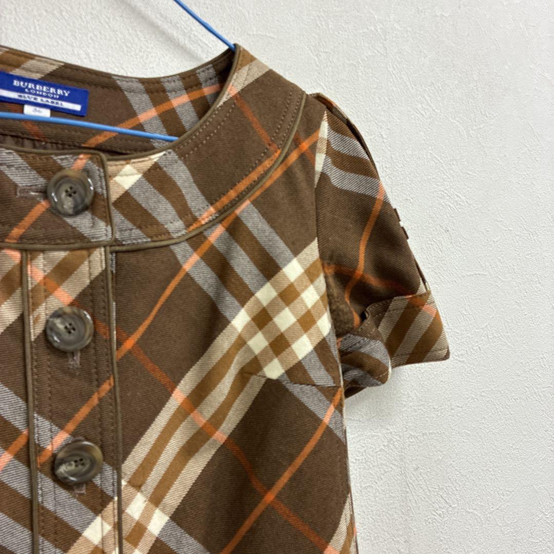 Burberry Blue label ワンピース　チェック　サイズ36 △12