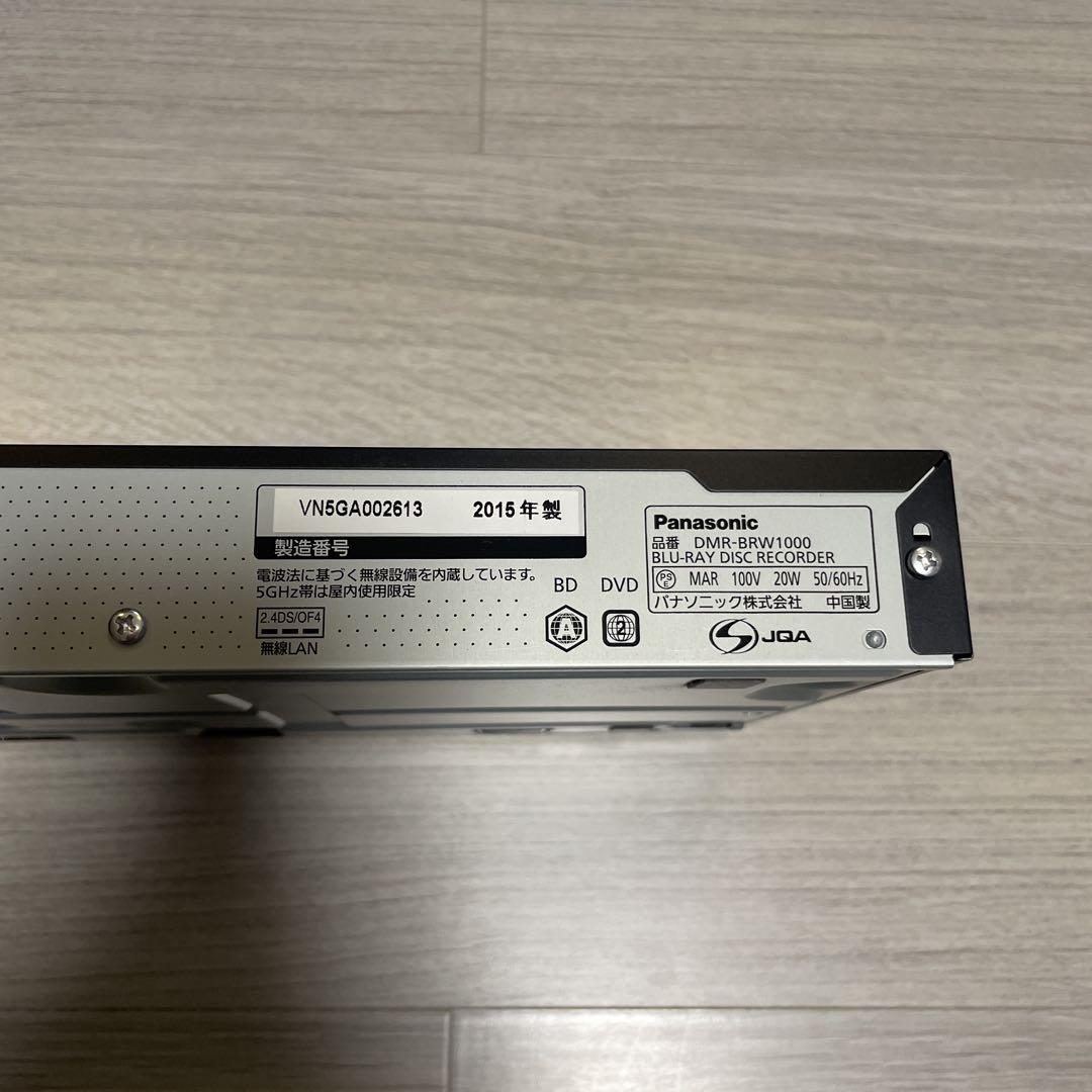Panasonic ブルーレイディスクレコーダーDMR-BRW1000