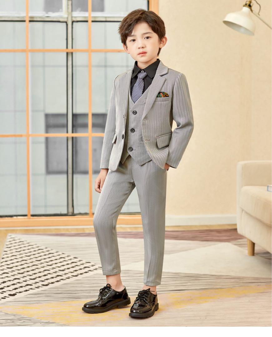 フォーマルスーツ　セットアップ　男の子　5点セット　卒業　入学　卒服　150