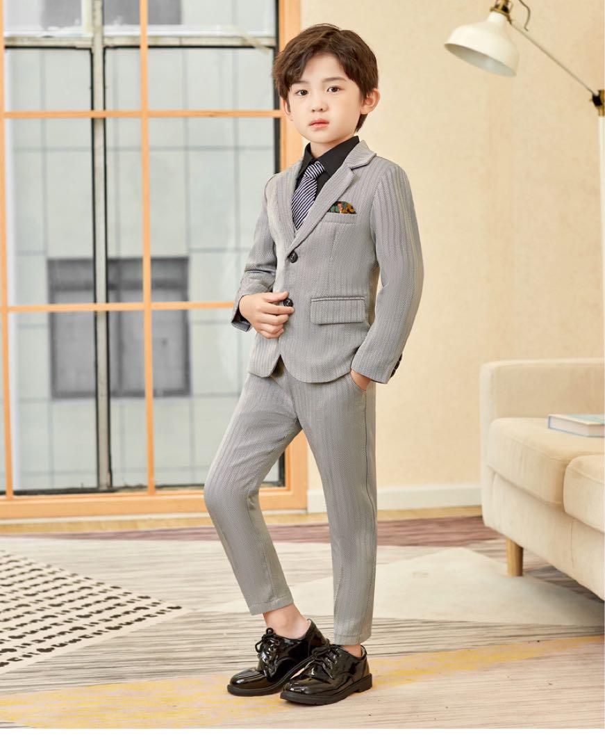 フォーマルスーツ　セットアップ　男の子　5点セット　卒業　入学　卒服　150