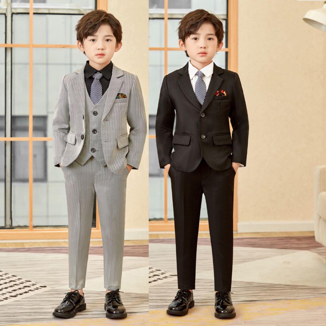 フォーマルスーツ　セットアップ　男の子　5点セット　卒業　入学　卒服　150