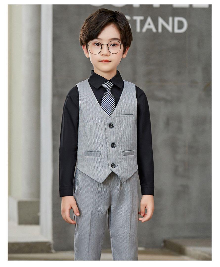 フォーマルスーツ　セットアップ　男の子　5点セット　卒業　入学　卒服　150