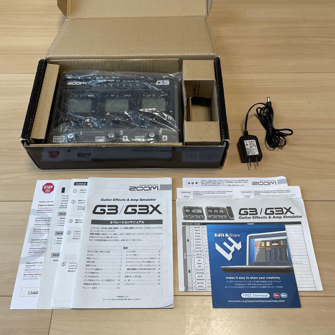 ZOOM G3 ズーム ギター マルチエフェクター アンプシミュレーター