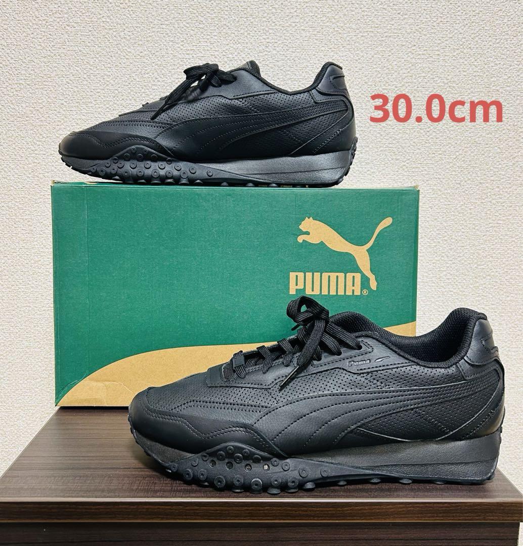 【PUMA】プーマ ユニセックス ブラックトップ ライダー レザー スニーカー