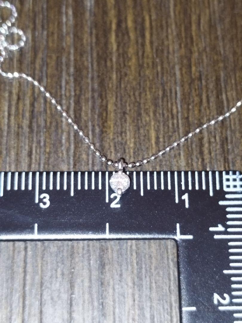 ダイヤモンドネックレス。Pt850 0.08ct