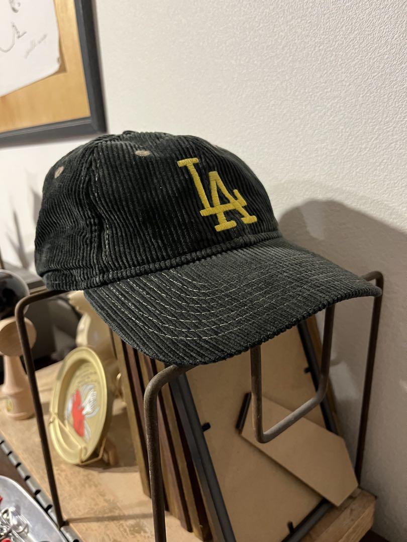 マンデーサック　NYロゴ コーデュロイキャップ New Era コーデュロイ キャップ 黒 イエロー 山田 蓮 マンデー