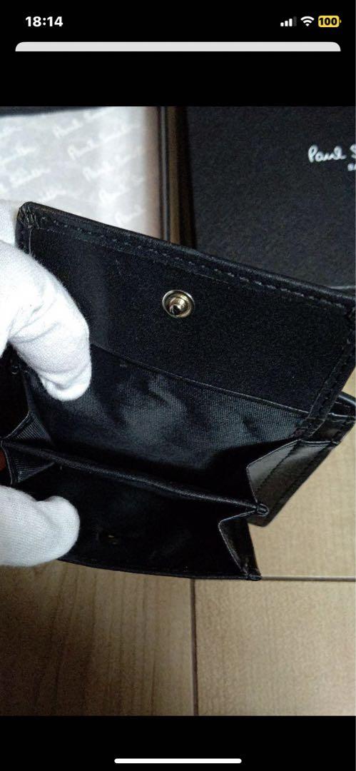 Paul Smith 二つ折り財布 マーケトリーレインボーストライプラビット