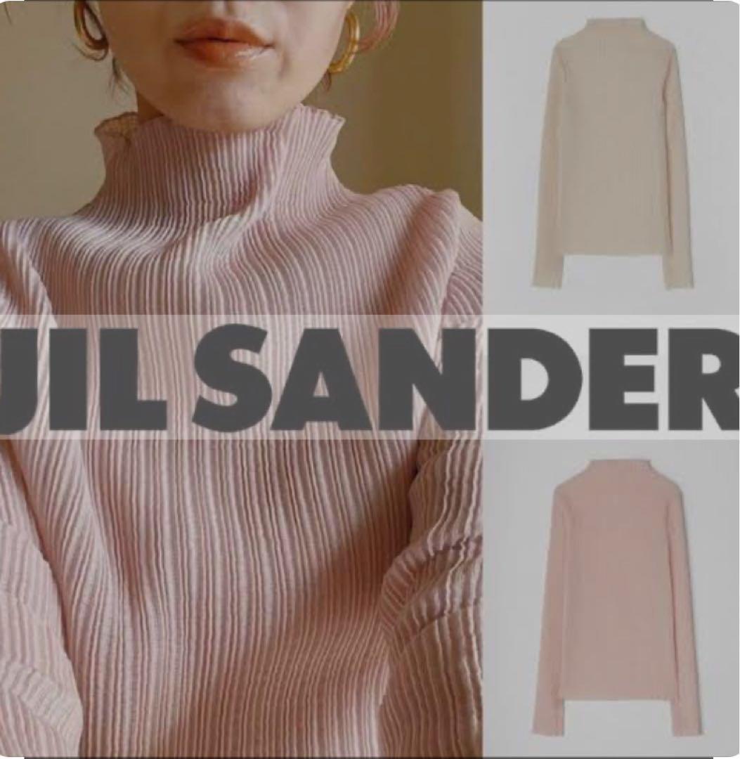 現行 イタリア製 ジルサンダー JIL SANDER プリーツ トップス ピンク