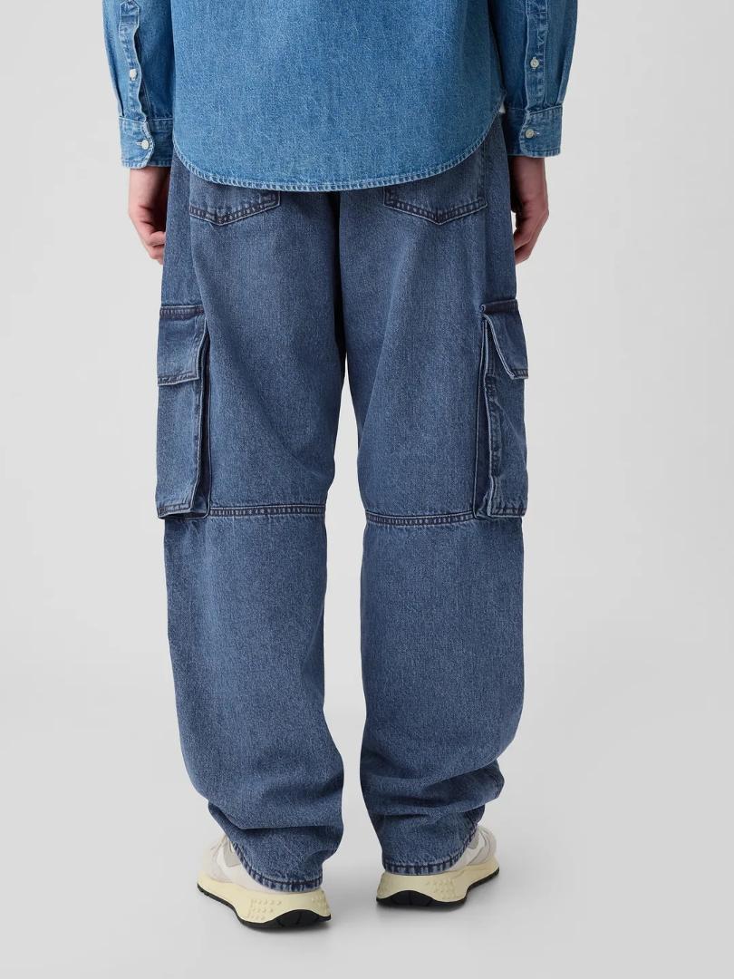 完売！2024AW GAP バギーカーゴデニムパンツ BAGGY CARGO