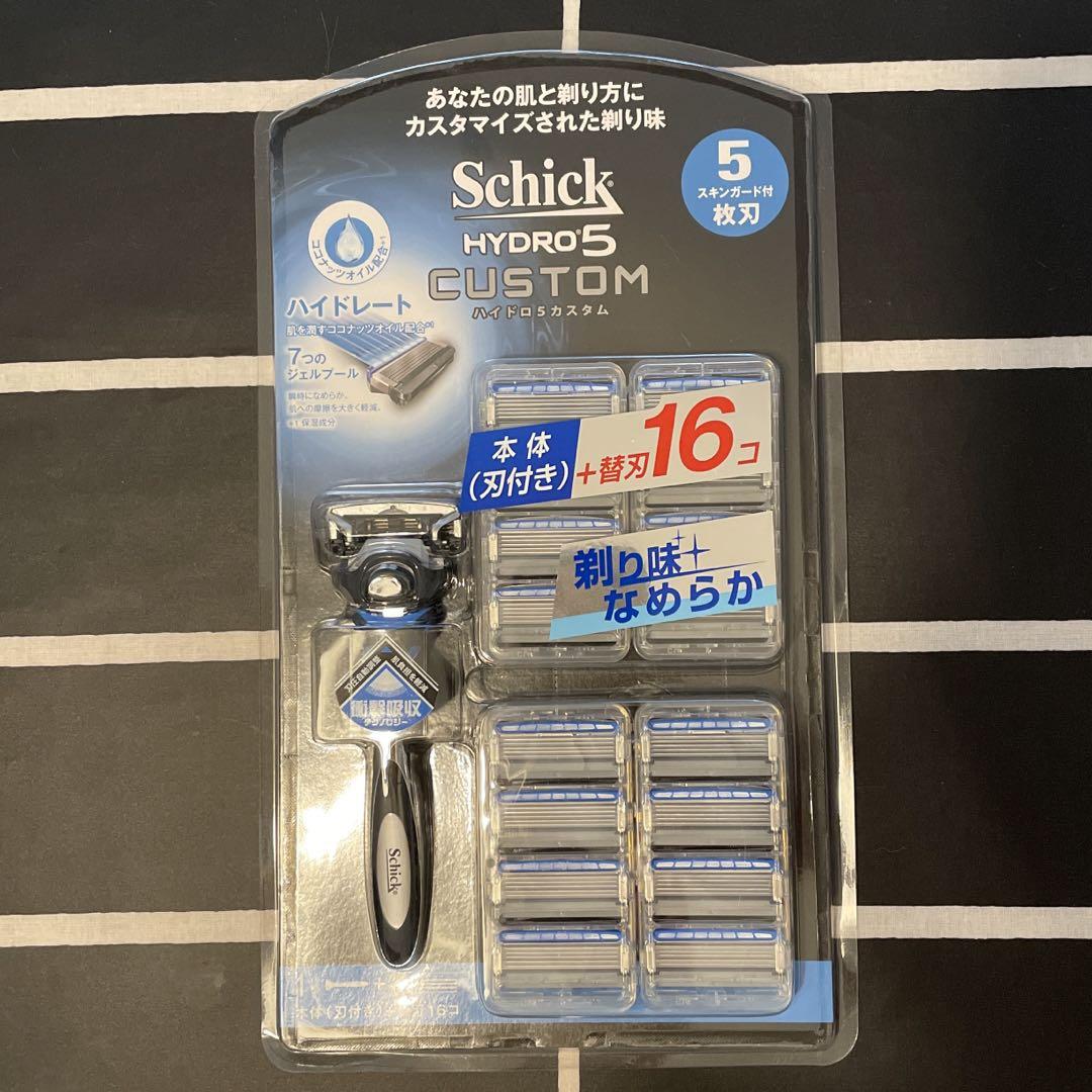 Schick ハイドロ5カスタム本体＋替刃16コ