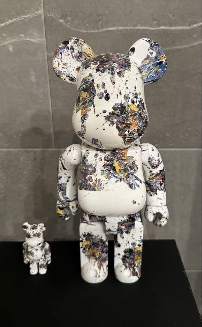 ベアブリック Jackson Pollock SPLASH 100&400 ベアブリック Jackson Pollock SPLASH 100&400