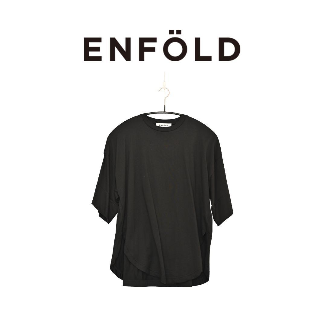 エンフォルド　enfold ブラック 半袖カットソー ENFOLD エンフォルド カットソー Tシャツ - メルカリ