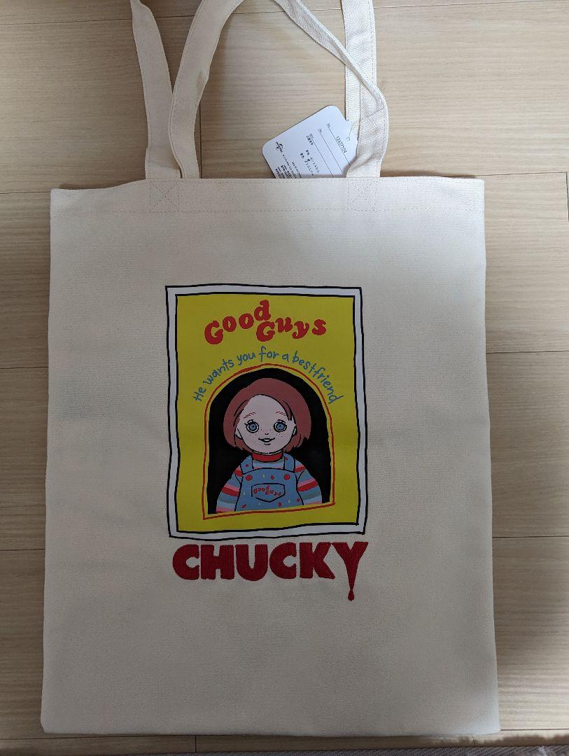 CHUCKY チャッキー チャイルドプレイ トートバッグ 白