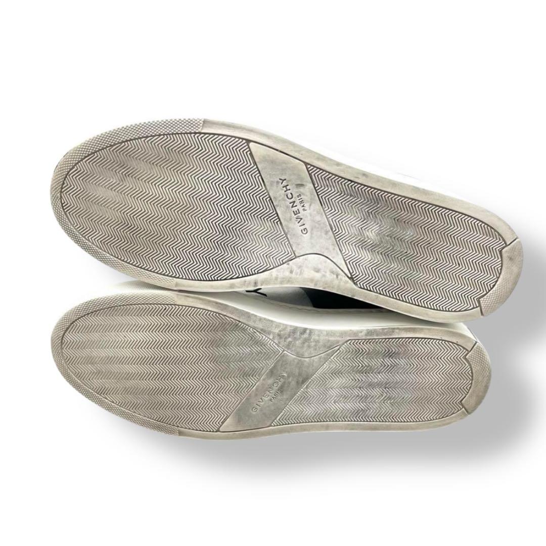 ジバンシー レザースニーカー スリッポン 40サイズ ロゴ ブラック ホワイト