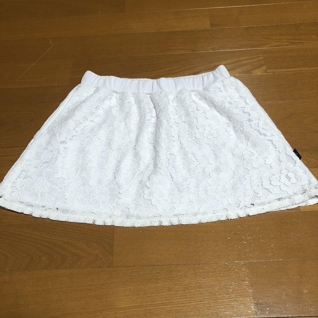 Prince ホワイト　テニススコート　Sサイズ