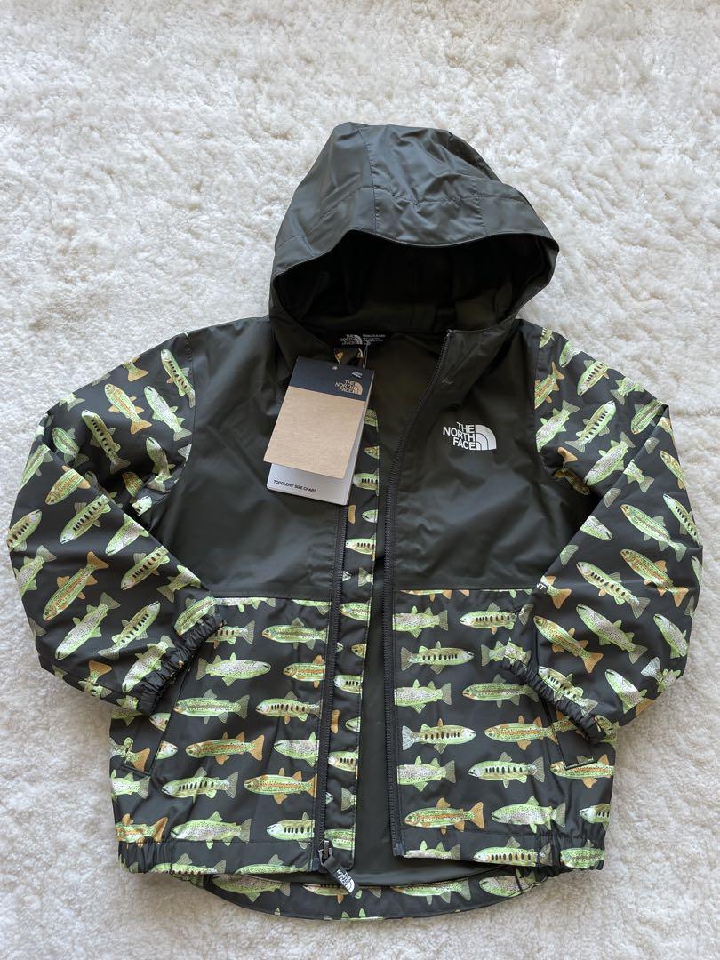 【THE NORTH FACE】日本未発売お魚プリントレインジャケット新品3T