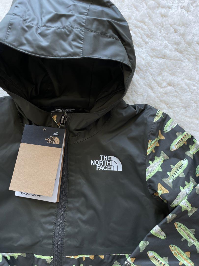 【THE NORTH FACE】日本未発売お魚プリントレインジャケット新品3T