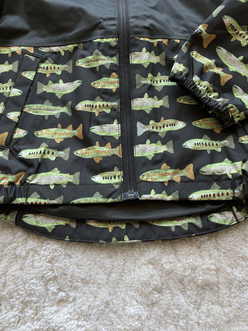 【THE NORTH FACE】日本未発売お魚プリントレインジャケット新品3T