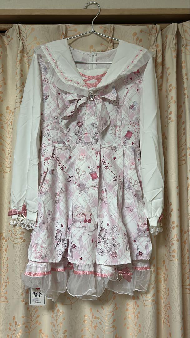 リズリサ　LIZLISA セットアップ　sewing bear柄