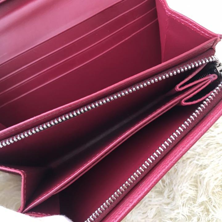 在庫超激得 南京錠付き♡ レザー 赤 Lジップ DoIyk-m88206084106 ロエベ アナグラム 折り財布 通販高品質