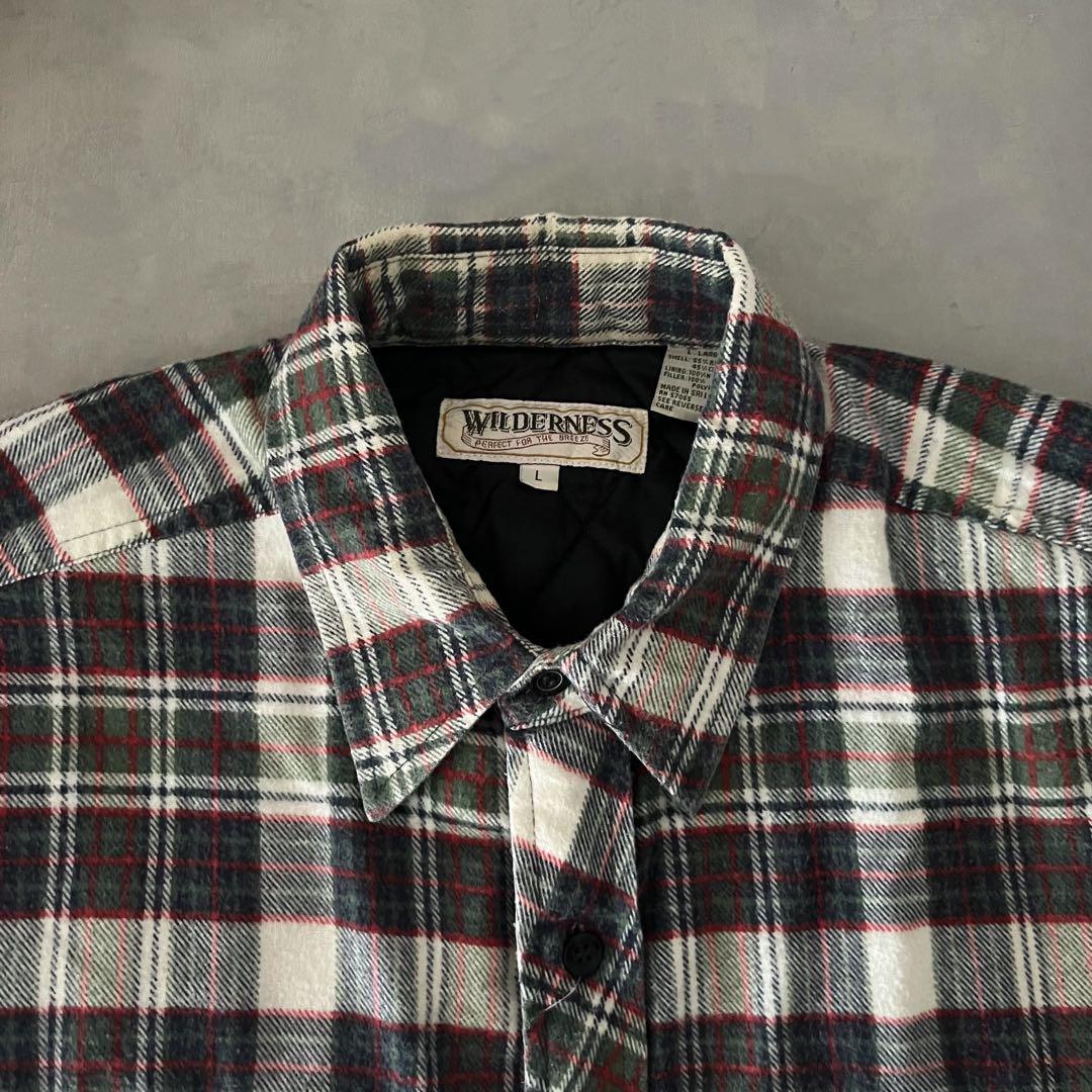 古着 “WILDERNESS” Quilted Shirt Jacket