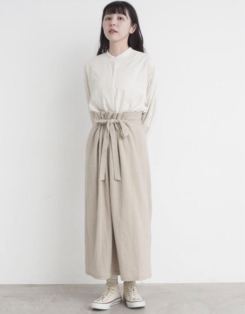 yuni MANTECO drawstrings ロングスカート