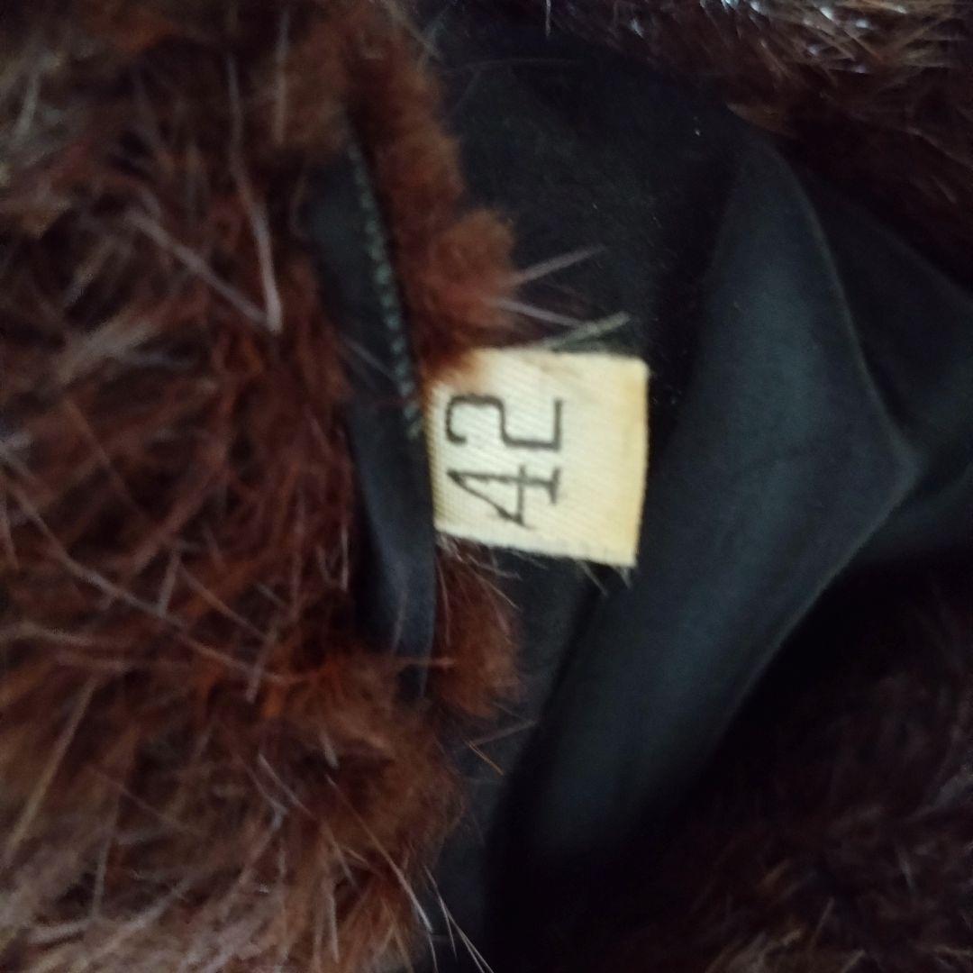 ビーバー毛皮 ブラウンファーショートコート ビーバー毛皮 ブラウンファーショートコート