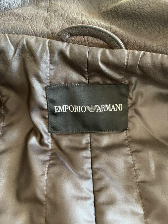 セール新品 エンポリオアルマーニ レザージャケット EMPORIO ARMANI ハーフコー qyw3B-m88212924174 低価超激安