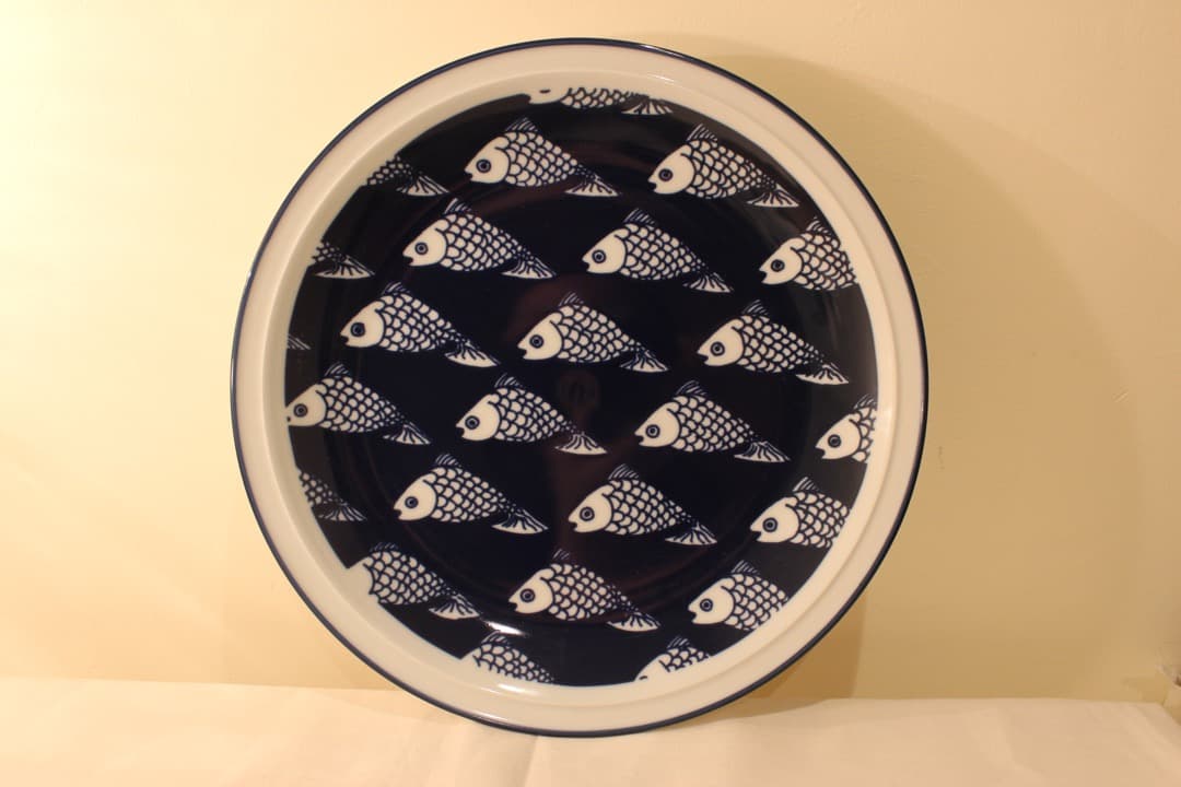最大61%OFFクーポン DANSK ダンスク 魚紋様 大皿 飾り皿 絵皿