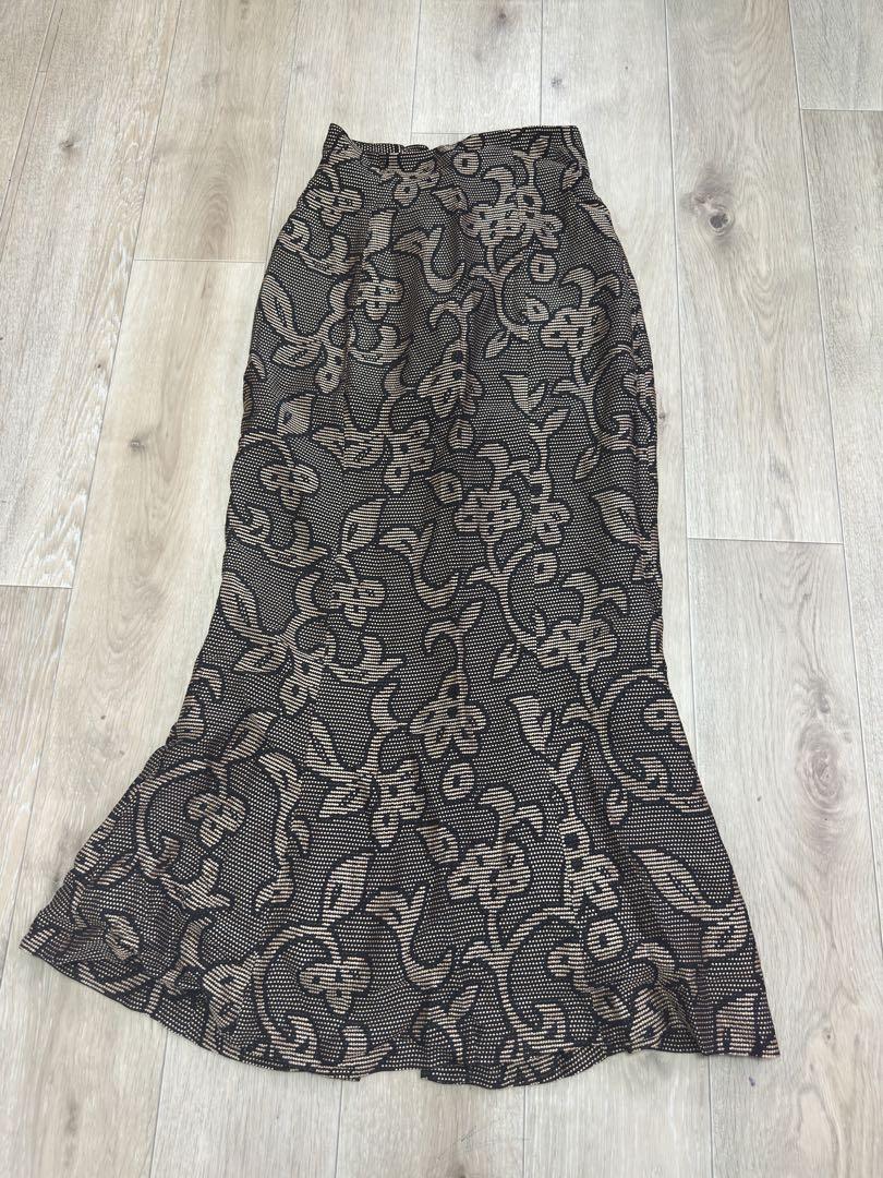 todayful jacquard Leaf pencil skirt 36 - メルカリ