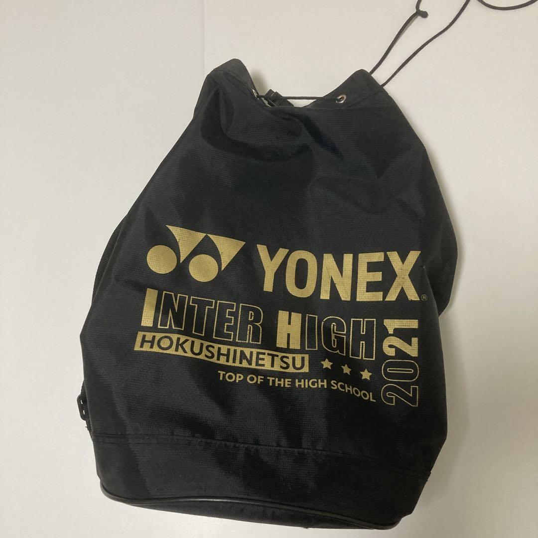 ヨネックス　ラケットバッグ　リュック　ブラック　ゴールド　黒　カバン　yonex