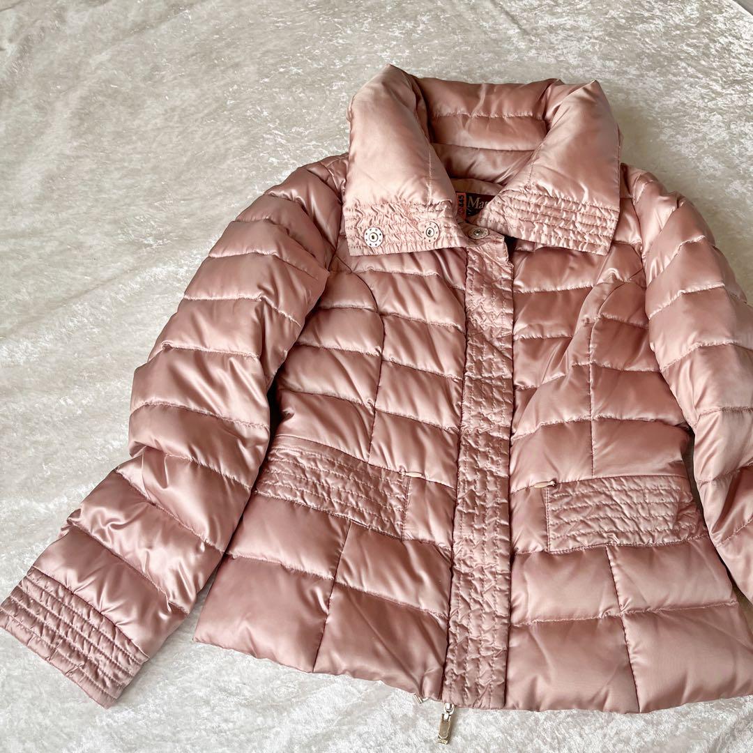 クリーニング済◎MaxMara STUDIOスタンドカラーショートダウン