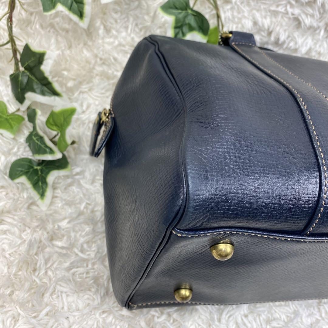 最低価格の 【美品】クレージュ レザー ミニボストン バッグ
