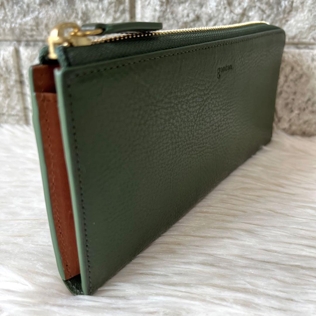 【美品】ゲンテン　ミネルヴァ2 レザー　L字ファスナー　長財布