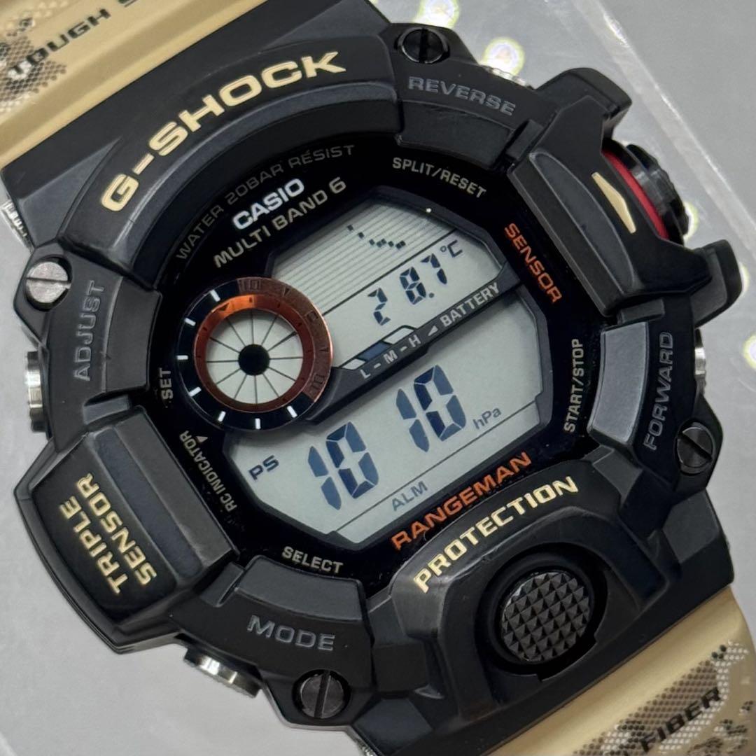 美品 限定 G-SHOCK GW-9400DCJ レンジマン 電波ソーラー 迷彩
