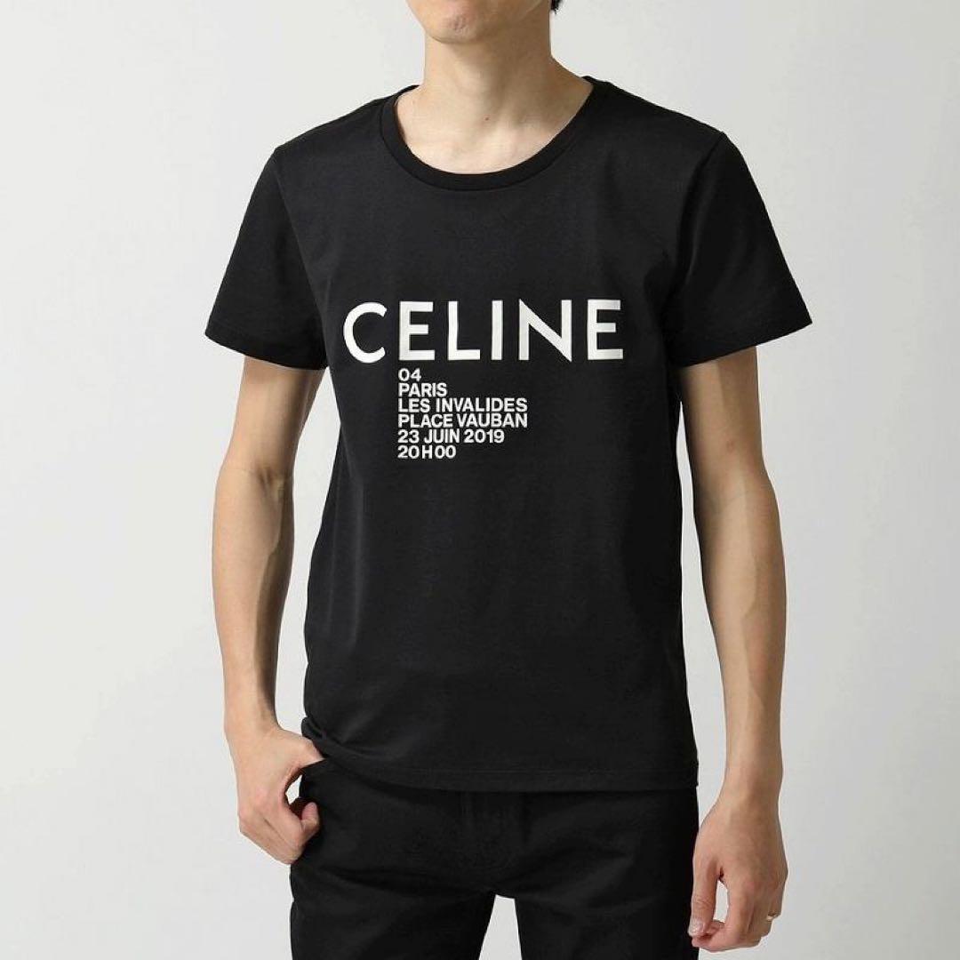 セリーヌ　Tシャツ CELINE トルバドール ルーズTシャツ 限定版 黒白 (CELINE/T