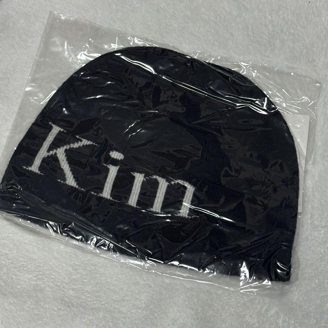 【新品未使用】Matin Kim 黒 ビーニー ロゴ入り