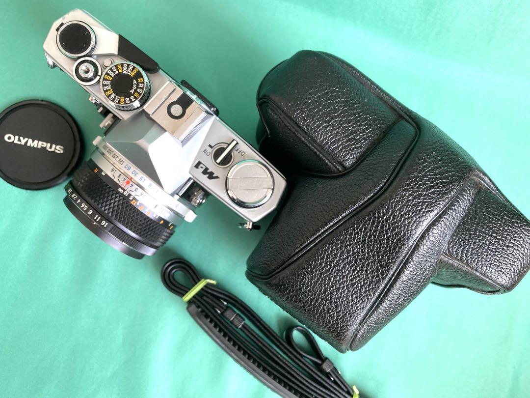 ☆ OLYMPUS M-1 (革ケース付) ☆M-SYSTEM 50mm