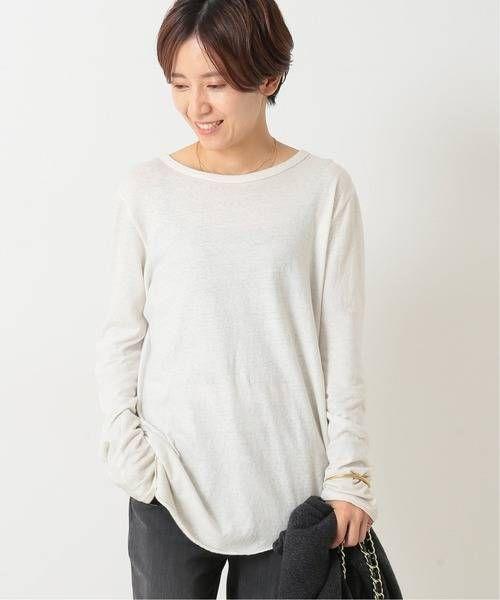 Deuxieme Classe Layering Tシャツ ホワイト着丈最長部分72