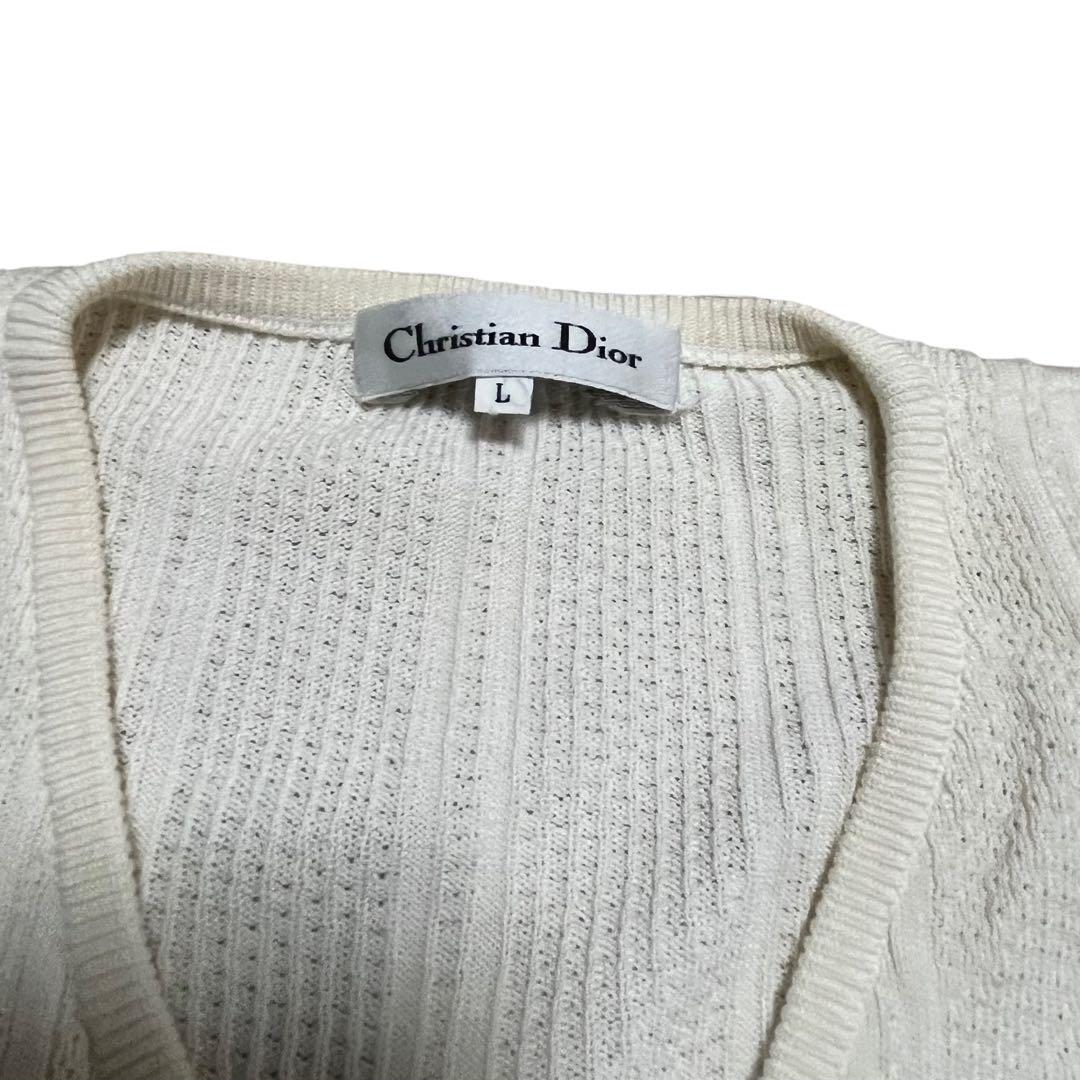 90s Christian Dior パール釦 ビンテージ カーディガン M 90s Christian Dior パール釦 ビンテージ カーディガン M